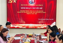 Đảng bộ Ban Tuyên giáo và Dân vận Tỉnh ủy sinh hoạt chuyên đề quý IV/2025